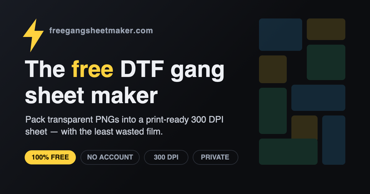Free Gang Sheet Builder | Build a DTF Gang Sheet Online